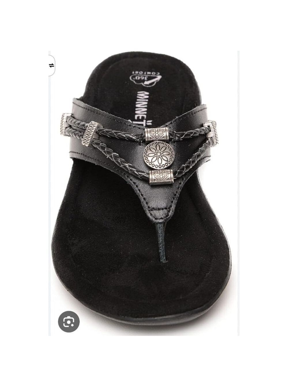 Minnetonka Silverthorne Flip Flops Size 8